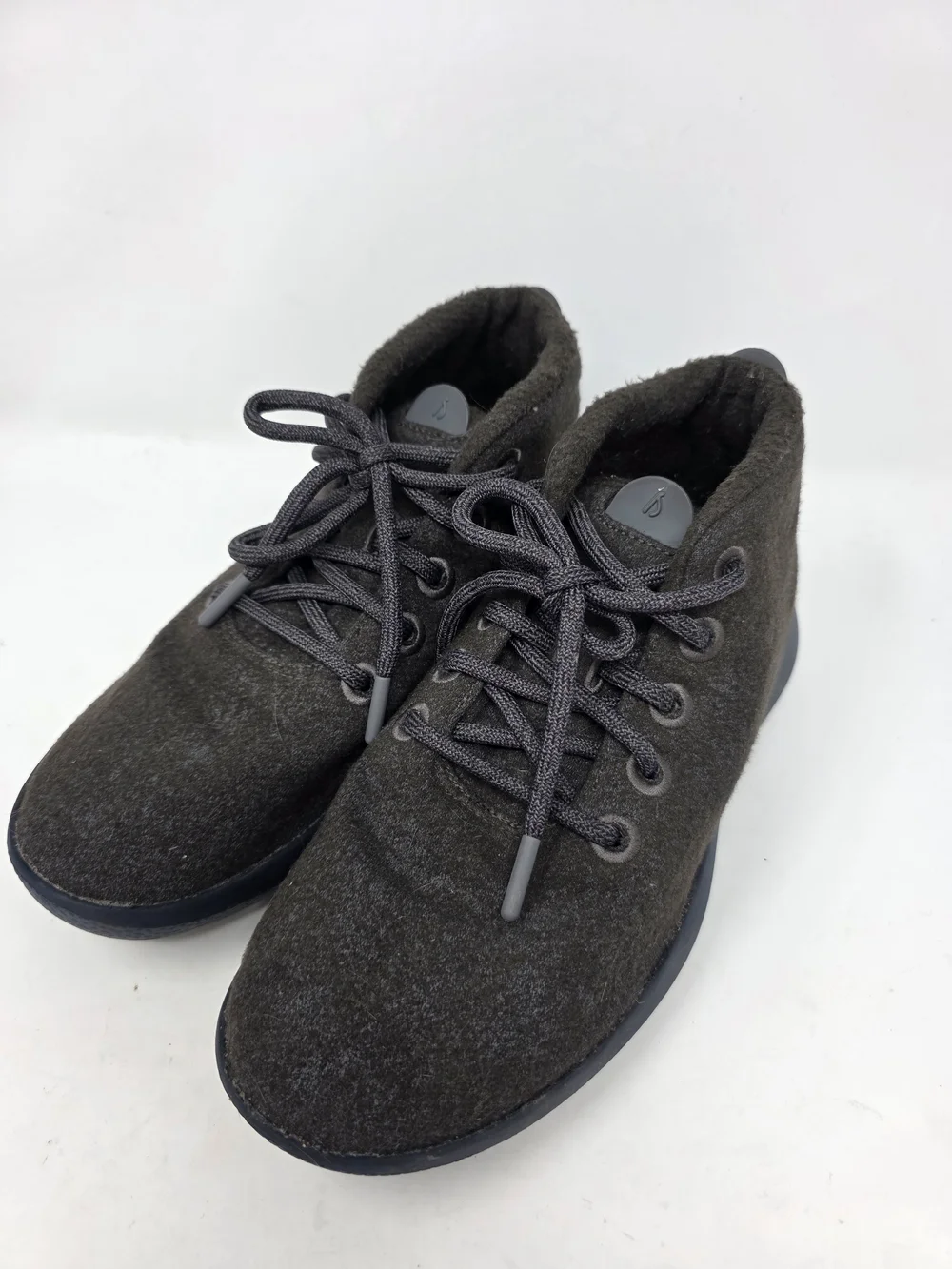 Allbirds Womens Wool Runner-Up Mizzle Charcoal Gray High Top Sneakers Size 9